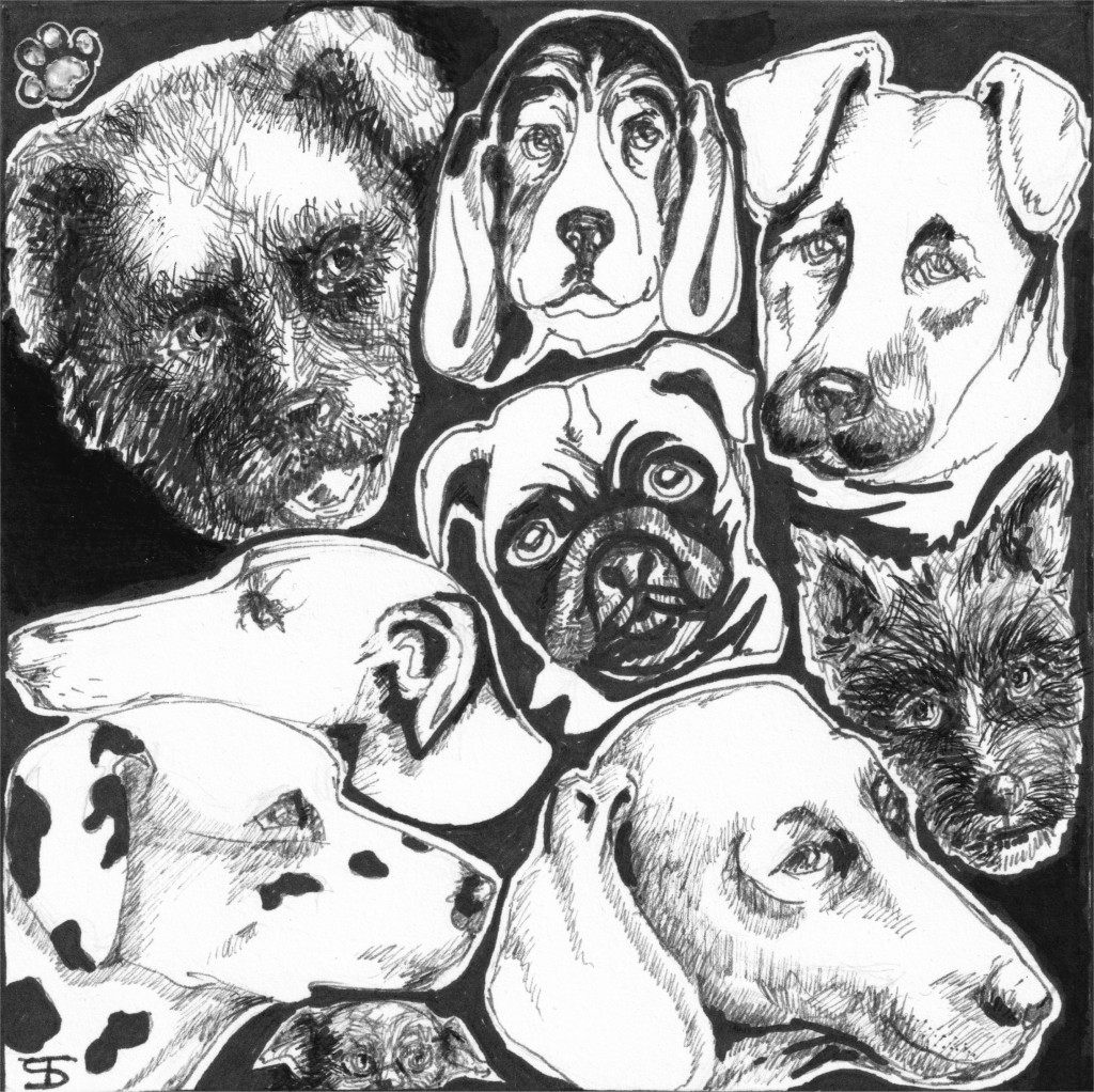 honden-zwart-wit-pen